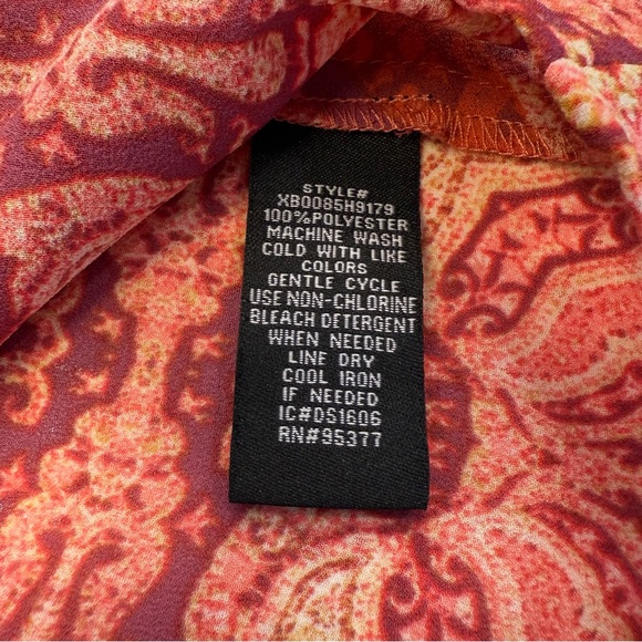 Sanctuary Sleeveless V Neck Geometric Boho Top Women’s Small - Picture 6 of 6